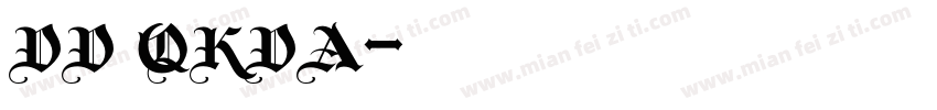 DD QKDA字体转换